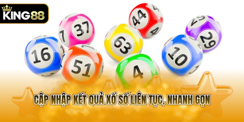 Cập nhập kết quả xổ số liên tục, nhanh gọn