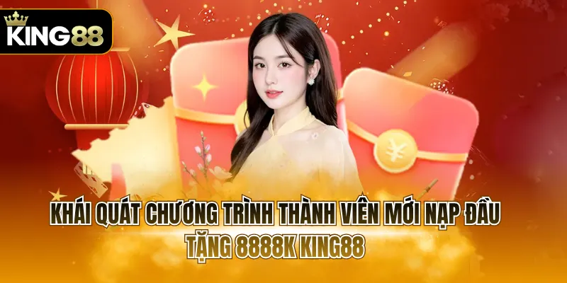 Khái quát chương trình thành viên mới nạp đầu tặng 8888k KING88